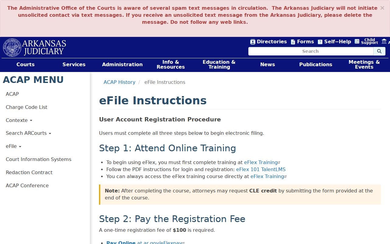 Lonoke County civil court docket eFlex filing instructions